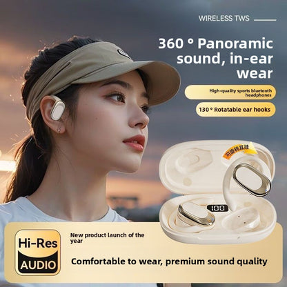 Bluetooth Noise Reduction Ear-Mounted Headset with Digital Display