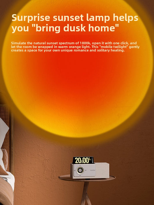 Bluetooth Speaker with Flip Screen Display and Wireless Charging