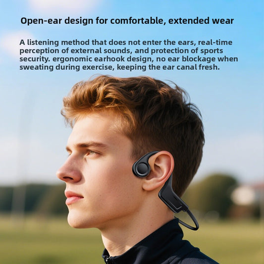 Bone Conduction Open-Ear Bluetooth Headset for Sports and Running