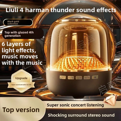 Portable Bluetooth Speaker with Heavy Bass and Multi-Mode Playback