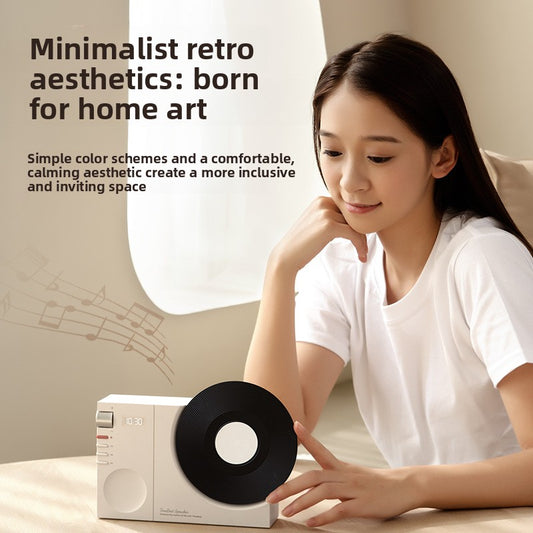 Retro Style Bluetooth Speaker with Multi-Playback and 5W Sound Output