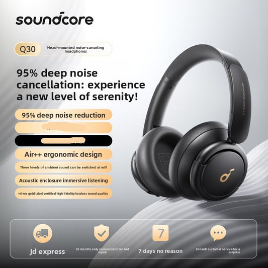 Over-Ear Noise Cancelling Bluetooth Headphones with Hi-Res Audio