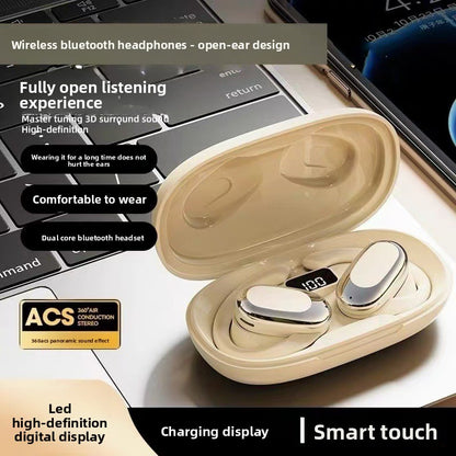 Bluetooth Noise Reduction Ear-Mounted Headset with Digital Display