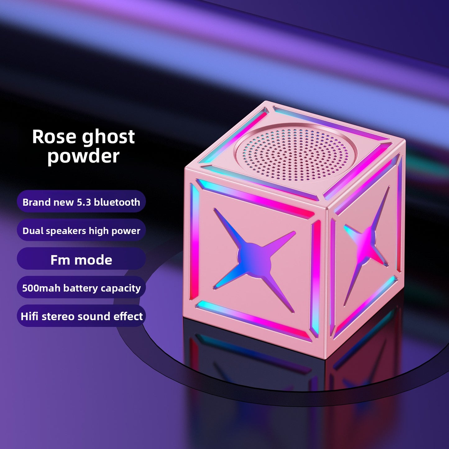 Mini Portable Bluetooth Speaker with TWS Stereo and 5W Sound Output