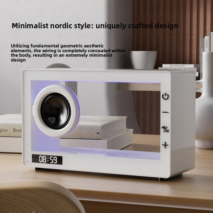 Portable RGB Bluetooth Speaker with Transparent Design and Multi-Mode Playback