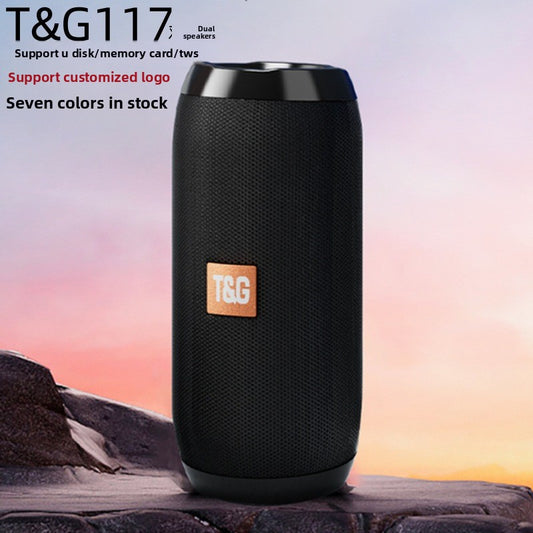 Portable Bluetooth Speaker with TWS Stereo and Dual Drivers