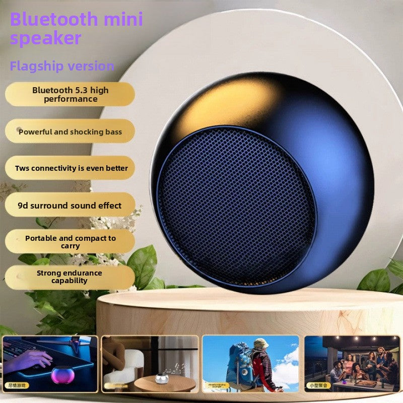Mini Portable Bluetooth Speaker with TWS Stereo and 5W Sound Output