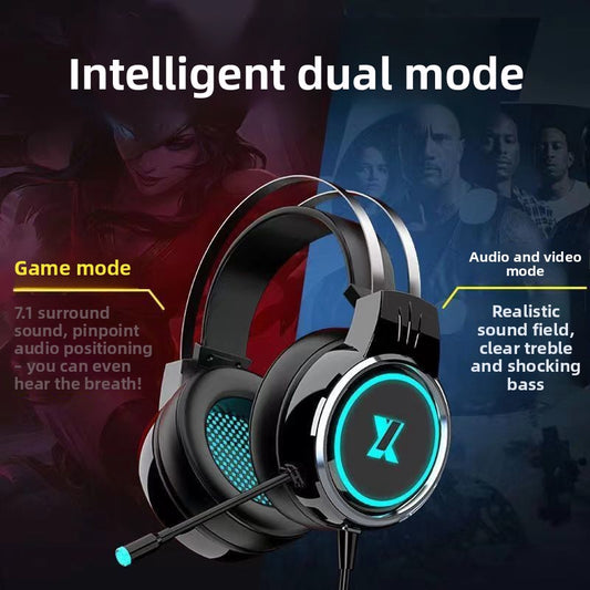 Wired Gaming Headset with 7.1 Surround Sound and Multi-Platform Support
