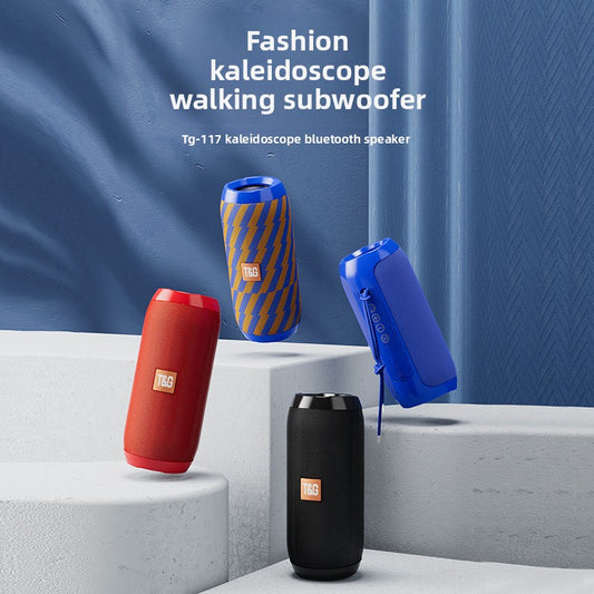 Portable Bluetooth Speaker with TWS Stereo and Dual Drivers