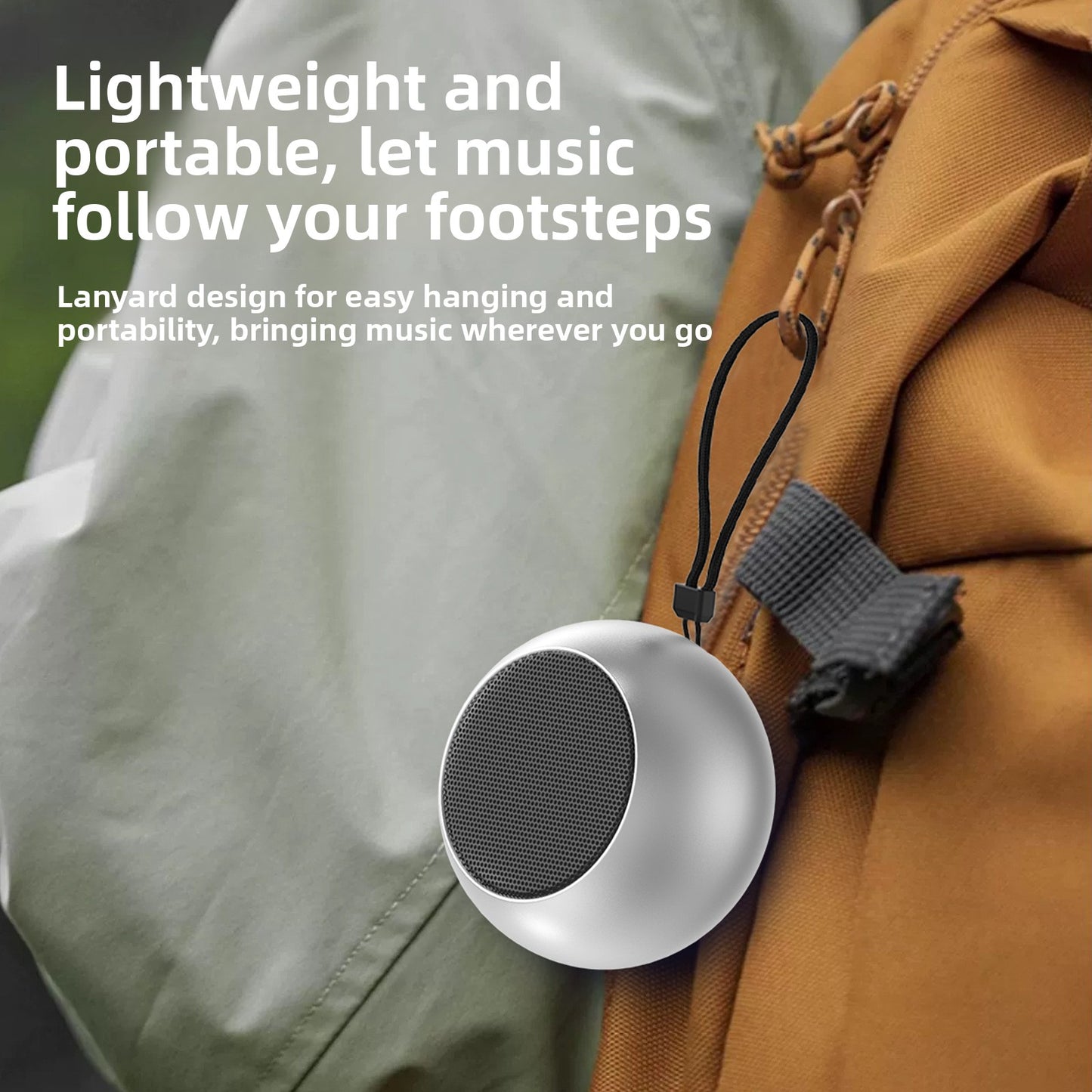 Mini Portable Bluetooth Speaker with TWS Stereo and 5W Sound Output