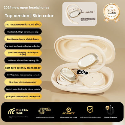 Bluetooth Noise Reduction Ear-Mounted Headset with Digital Display