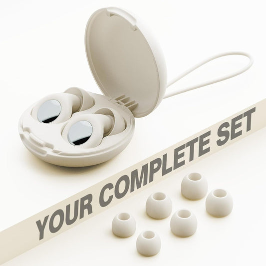 Reusable Silicone Noise Reduction Earplugs for Sleep and Daily Use