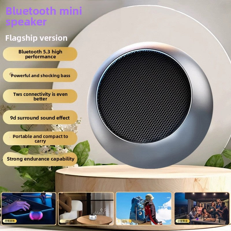 Mini Portable Bluetooth Speaker with TWS Stereo and 5W Sound Output