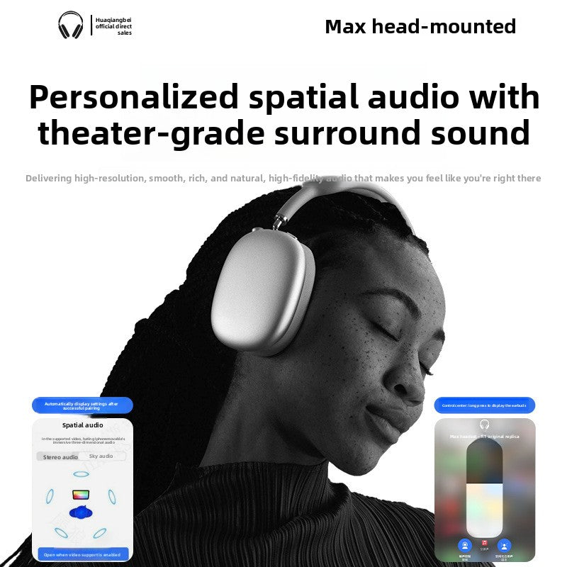 Wireless Over-Ear Headphones with Noise Cancellation and Ergonomic Headband